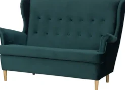 Sofa 2-osobowa Werina (plusz zieleń)