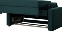 Sofa rozkładana Milano (plusz zieleń)