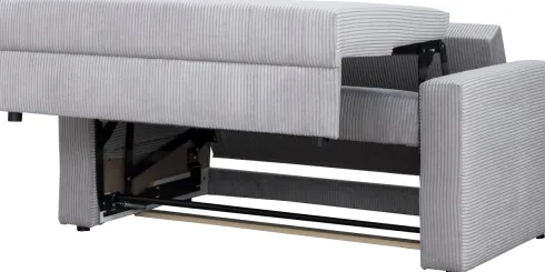 Sofa rozkładana Milano (sztruks szary)