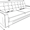 Sofa Sewilla (boucle szary)