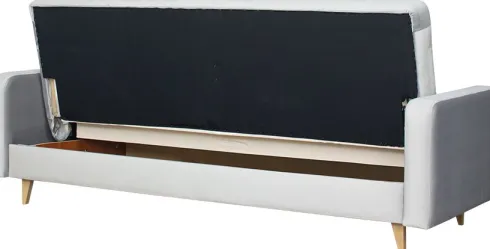 Sofa Sewilla (plusz srebrzysty)