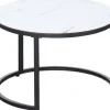 Stolik kawowy 60cm Marbi 9 (biały-marmur)