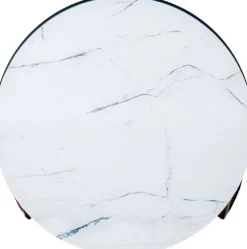 Stolik kawowy 60cm Marbi 9 (biały-marmur)
