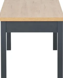 Stolik prostokątny pełny 100 cm (dąb Soma ciemny/grafit)
