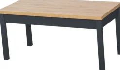 Stolik prostokątny pełny 100 cm (dąb Soma ciemny/grafit)