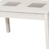 Stolik prostokątny ze szkłem 100cm (dąb Soma perłowy)