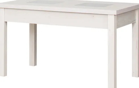 Stolik prostokątny ze szkłem 100cm (dąb Soma perłowy)