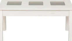 Stolik prostokątny ze szkłem 120cm (dąb Soma perłowy)