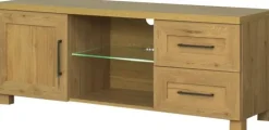 Stolik RTV 138 cm Majorka (dąb Soma ciemny)