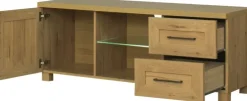 Stolik RTV 138 cm Majorka (dąb Soma ciemny)