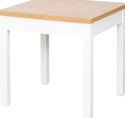 Stół rozkładany 79x80-120x80 (dąb Soma ciemny/białe)