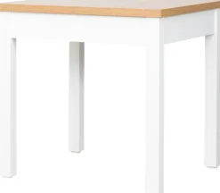 Stół rozkładany 79x80-120x80 (dąb Soma ciemny/białe)