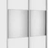 Szafa przesuwna 120 cm lustra (biały mat)