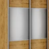 Szafa przesuwna lustra 100cm (dąb soma ciemny)