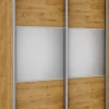Szafa przesuwna lustra 150cm (dąb soma ciemny)