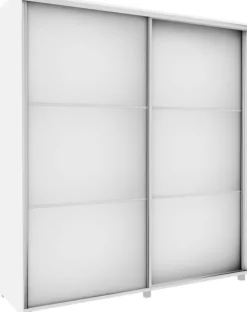 Szafa przesuwna 3xlustra 200cm (biały)