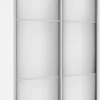 Szafa przesuwna 3xlustra 120cm (biały)