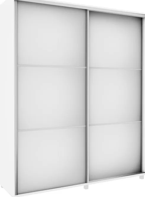Szafa przesuwna 3xlustra 180cm (biały)