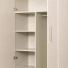 Szafa wysoka dwudrzwiowa z półkami i drążkiem Bari (kaszmir)