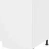 Szafka 60 dolna Kampara na kosz do segregacji odpadów (Biały lakier/Biały)