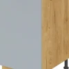 Szafka 45 dolna lewa Monia (szary/dąb Soma ciemny)