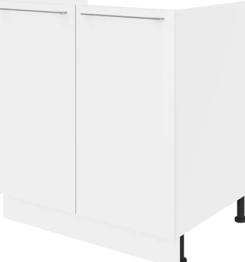 Szafka 80 dolna pod zlew Loara (biały połysk)
