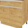 Szafka 80 dolna z drzwiami i szufladą Monia z Easy Box (dąb soma ciemny)