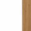 Szafka 30 górna lewa Kampara (Biały lakier/dąb Soma ciemny) 100cm