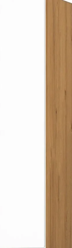 Szafka 20 górna z frontem lewa Kampara (Biały lakier/dąb Soma ciemny) 100cm
