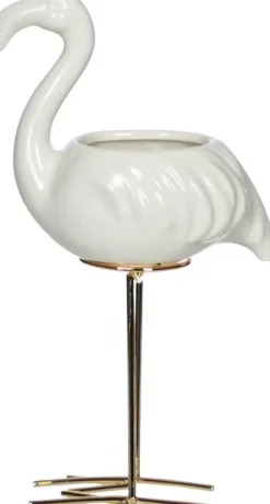 Szkatułka flaming Goldi 27 (biało/złoty)