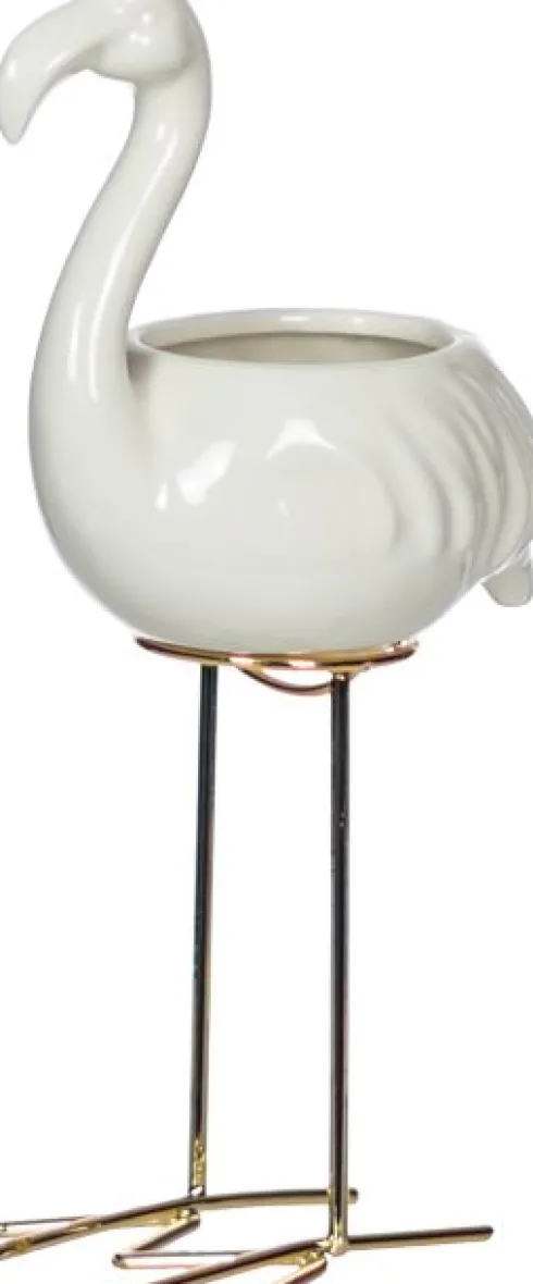 Szkatułka flaming Goldi 27 (biało/złoty)