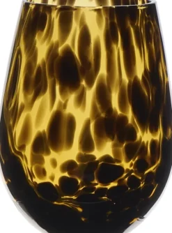 Szklanka Dots 24 (bursztynowy/czarny)