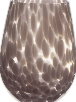 Szklanka Dots 24 (przezroczysty/różowy)