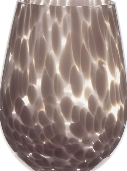 Szklanka Dots 24 (przezroczysty/różowy)