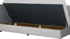 Tapczan Manilla lewy (plusz srebrzysty)