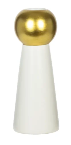 Wazon Naturos 32 (biały/złoty)