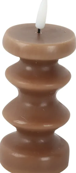 Świeca LED mała Soho 7 (brązowy)