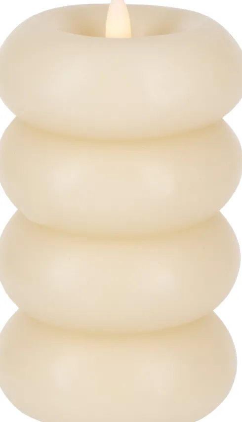 Świeca woskowa LED Cozy Light 61 (kremowy)