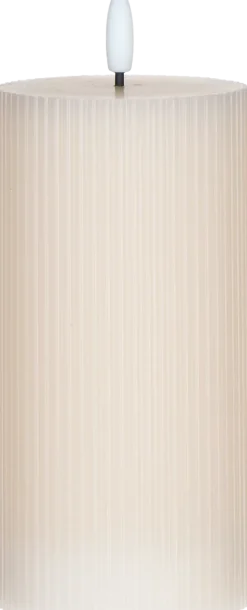 Świeca woskowa LED duża Cozy Light 55 (jasnoróżowa)