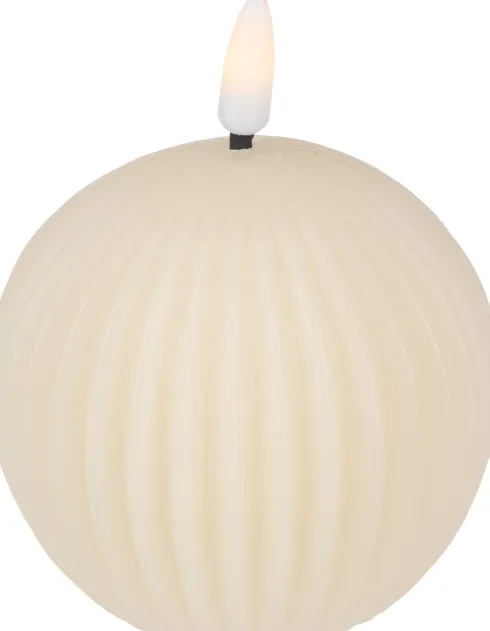 Świeca woskowa LED duża Cozy Light 58 (kremowy)