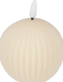 Świeca woskowa LED duża Cozy Light 58 (kremowy)