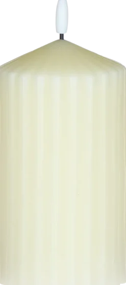 Świeca woskowa LED duża Cozy Light 52 (kremowa)