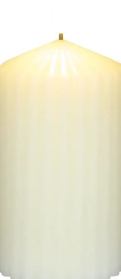 Świeca woskowa LED duża Cozy Light 52 (kremowa)