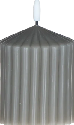 Świeca woskowa LED mała Cozy Light 52 (szara)