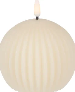 Świeca woskowa LED mała Cozy Light 58 (kremowy)