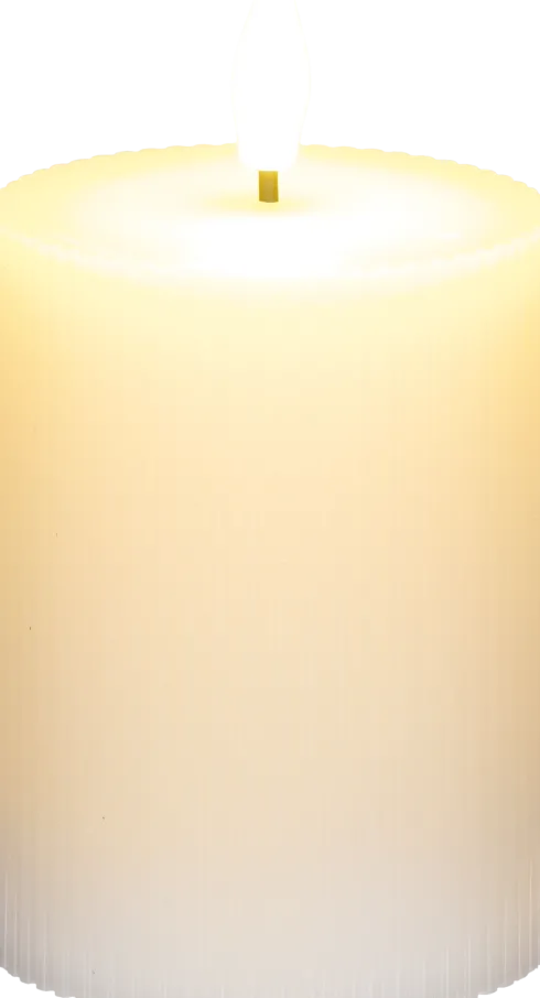 Świeca woskowa LED mała Cozy Light 55 (jasnoróżowa)