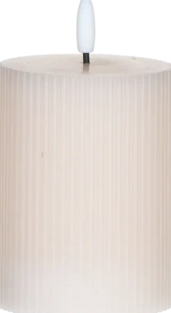 Świeca woskowa LED mała Cozy Light 55 (jasnoróżowa)