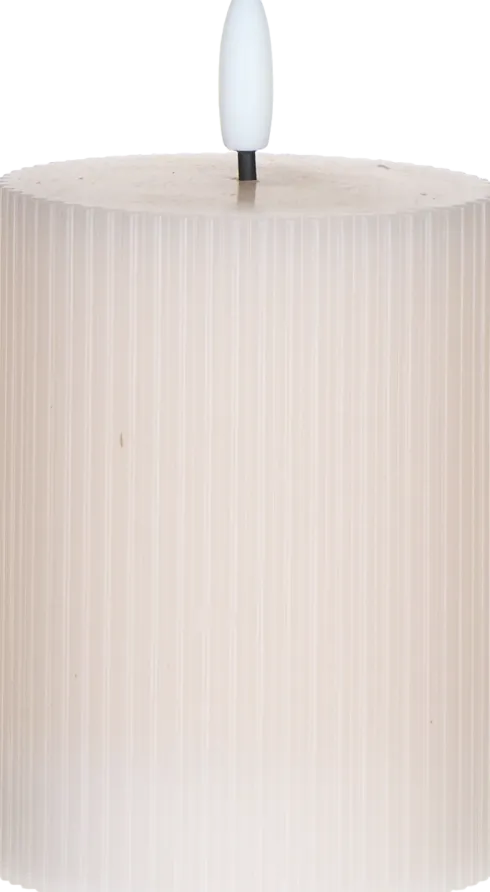 Świeca woskowa LED mała Cozy Light 55 (jasnoróżowa)