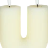 Świeca woskowa LED w kształcie litery U Cozy Light 53 (kremowa)