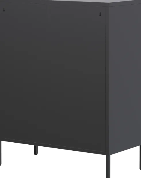Witryna metalowa 2 drzwiowa Groovi 1 (czarny)